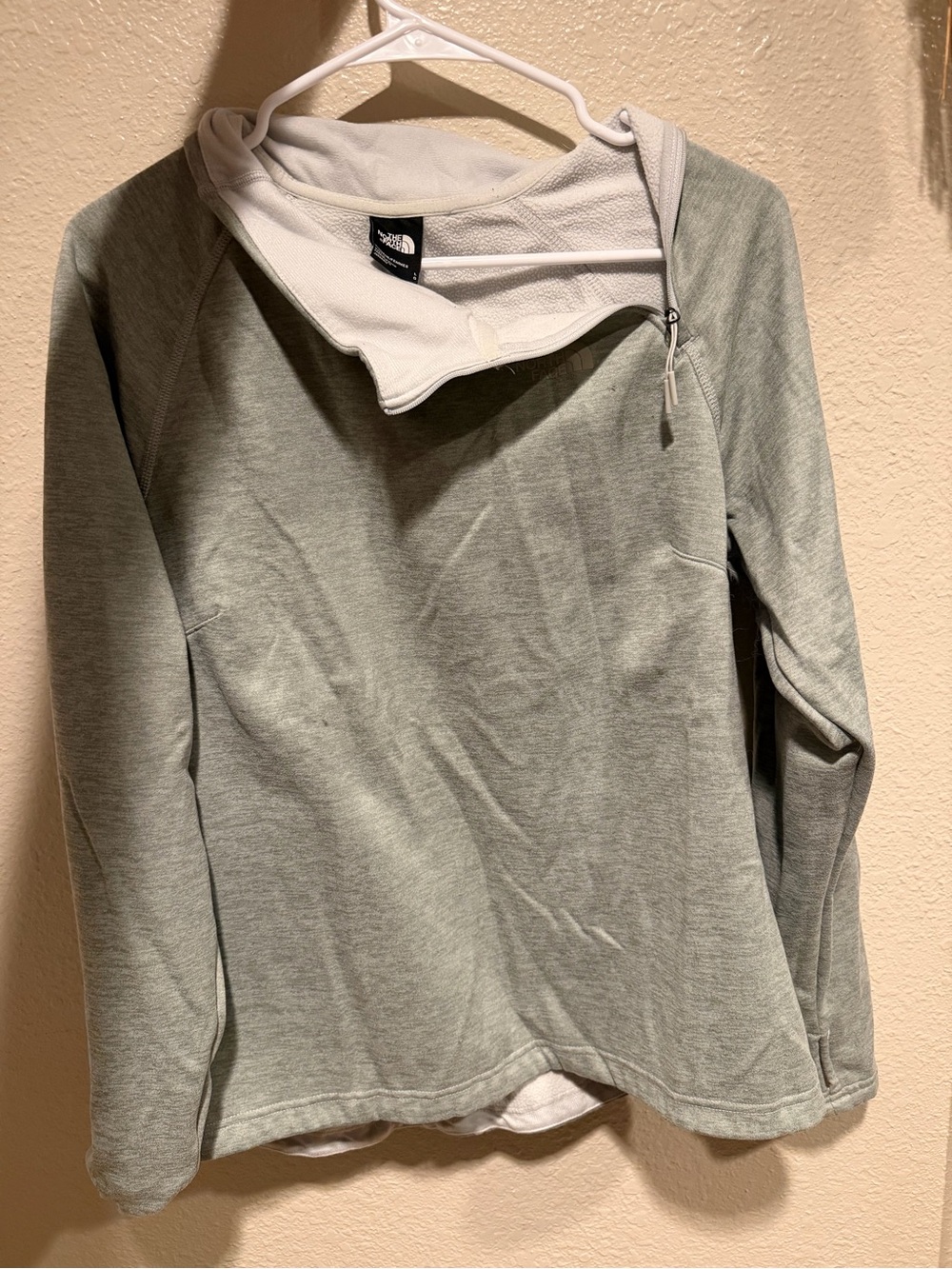 The North Face Women's Light Gray Cowl Neck Pullover